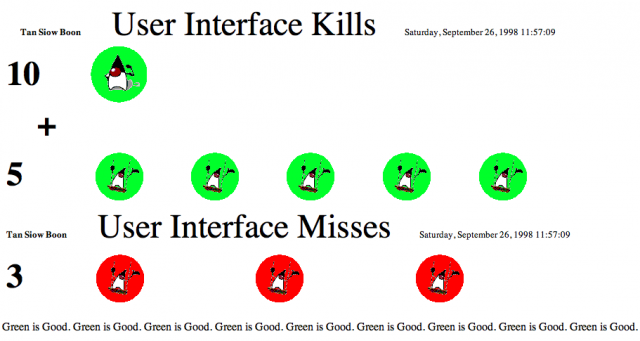 UI Kill Sheet